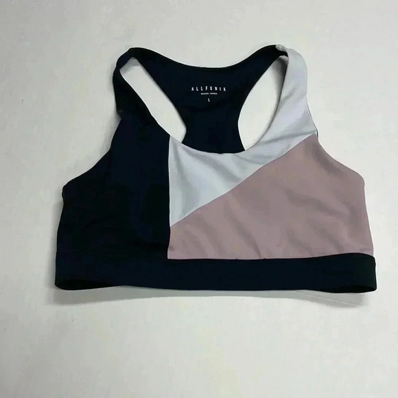 ALLFENIX Color Block Sports Bra Womens Size Large Athleisure Athletic Running - Picture 1 of 4